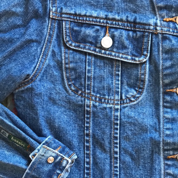 Bossini Dark Wash Long Sleeve Button Denim Jacket Small - Picture 5 of 7